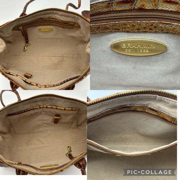 Vintage Brahmin Paris Barrel Purse & Whitney Wallet Set - Picture 7 of 14